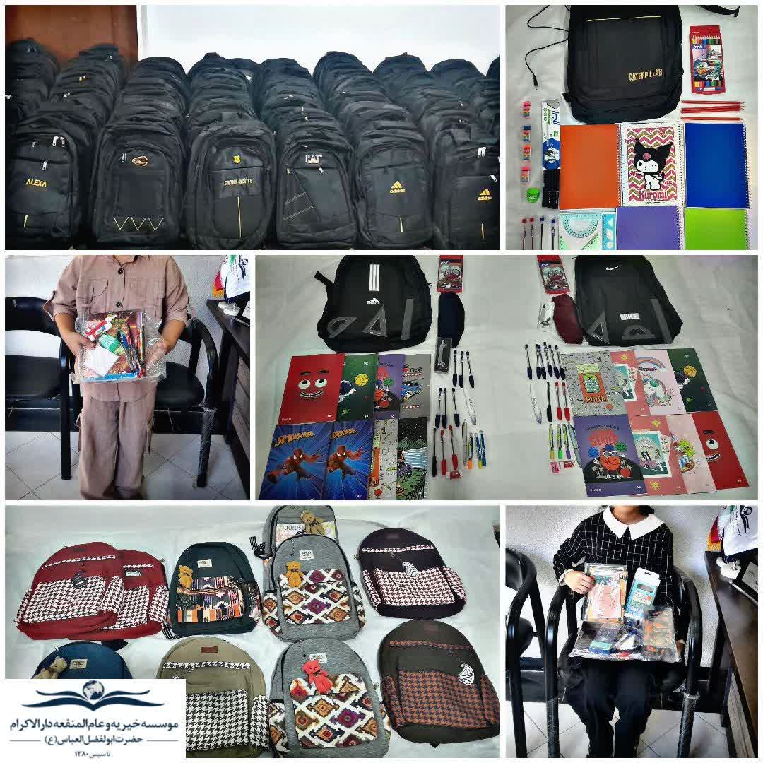 photo 2025 10 06 12 17 00 اهدای ۱۸۵ بسته لوازمالتحریر به دانشآموزان دارالاکرام آستارا