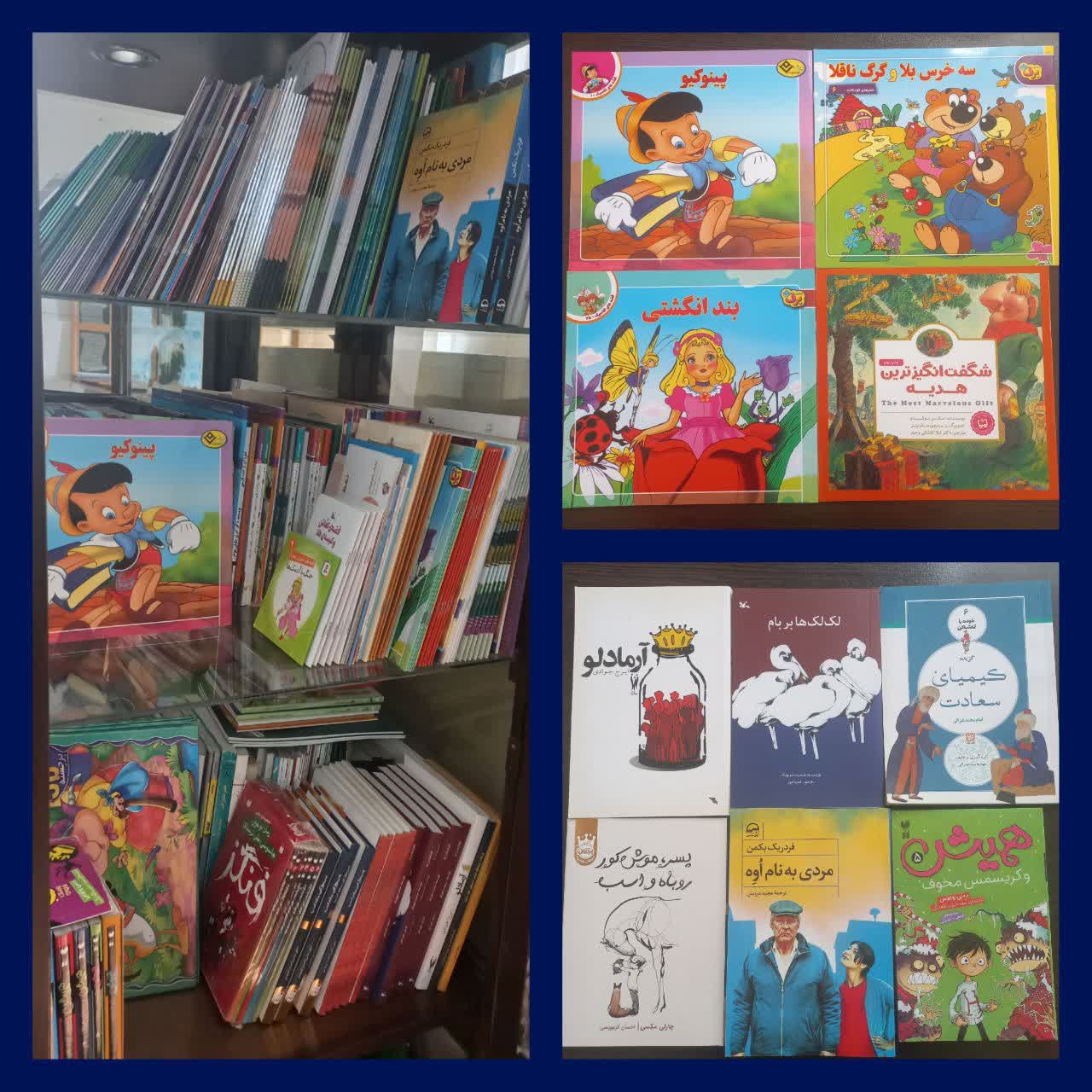 تجهیز کتابخانه خیریه در ورامین