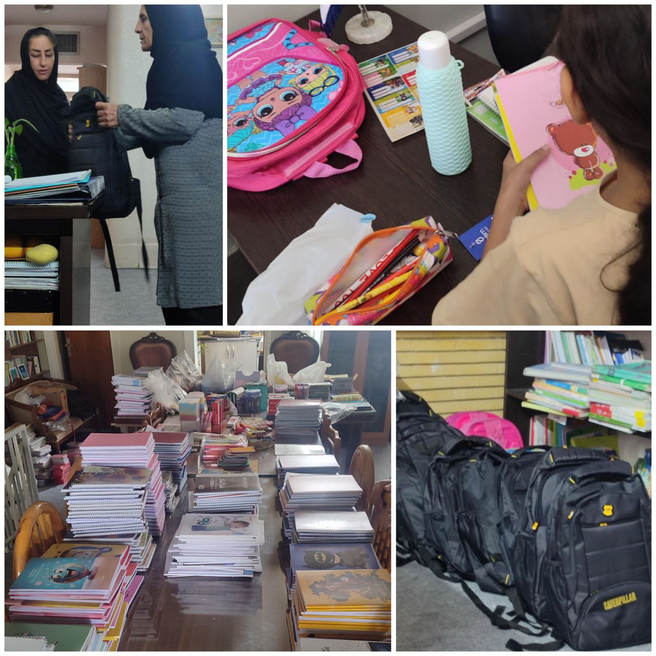 photo 2025 11 01 07 32 04 توزیع ۴۱۲ بسته لوازم تحریر میان دانش‌آموزان دارالاکرام شیراز